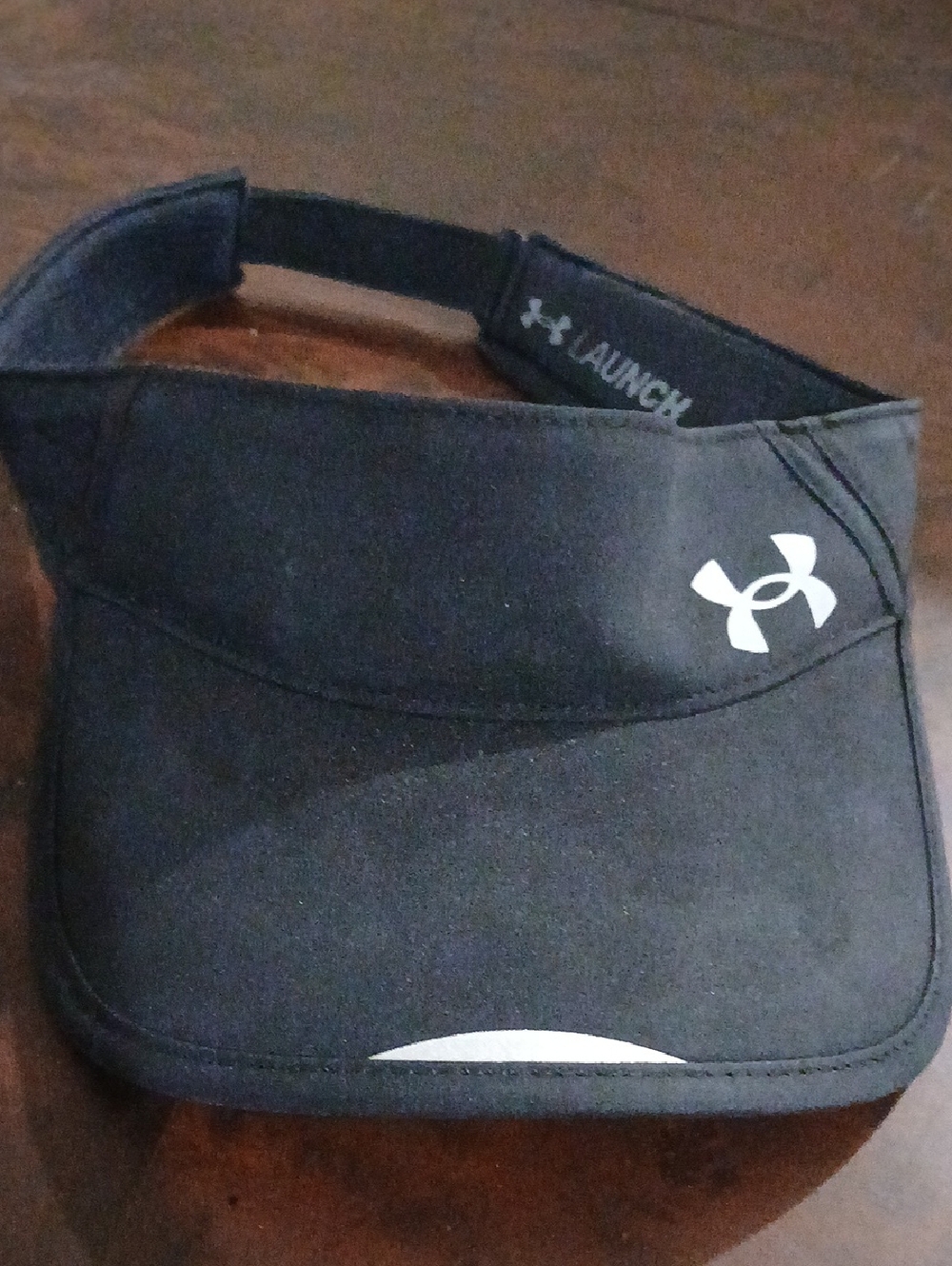 Under Armour Black Visor with White Logo